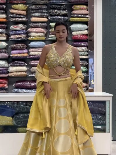 7B02269E-0AEA-4217-98A7-A4C5519DC7FA Golden Yellow Lehenga Set