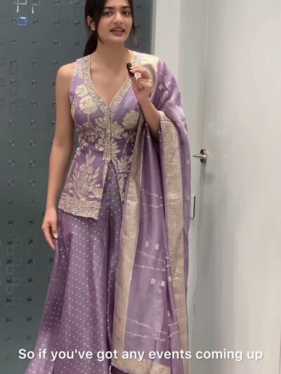 Lavender indo western