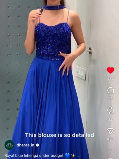 8E3DFED9-11C6-4763-8175-4F0D2AC0B4EE Electric blue Lehenga