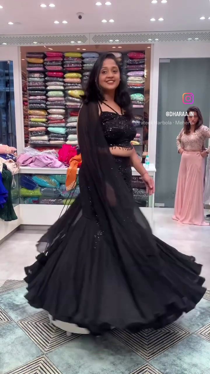 Black Embellished Cape Ensemble - Image 2