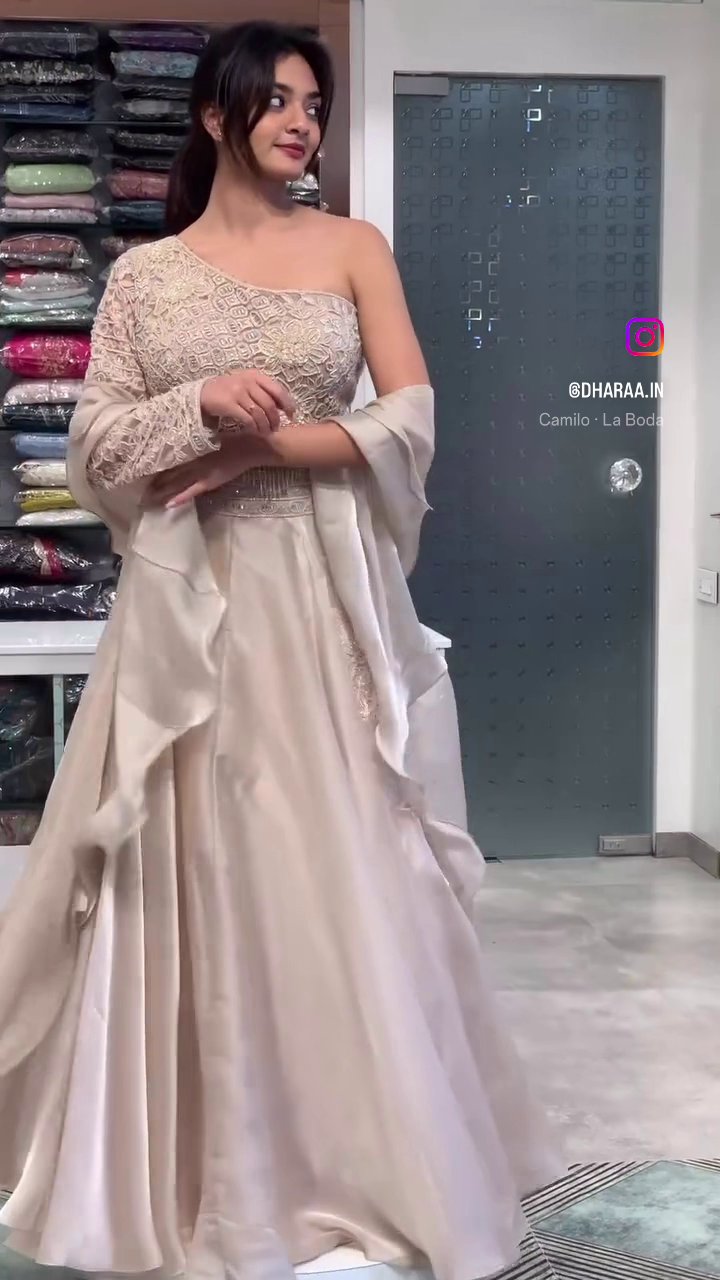 Elegant One-Shoulder Gown