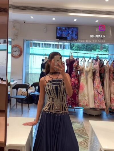 Embellished Strappy Gown