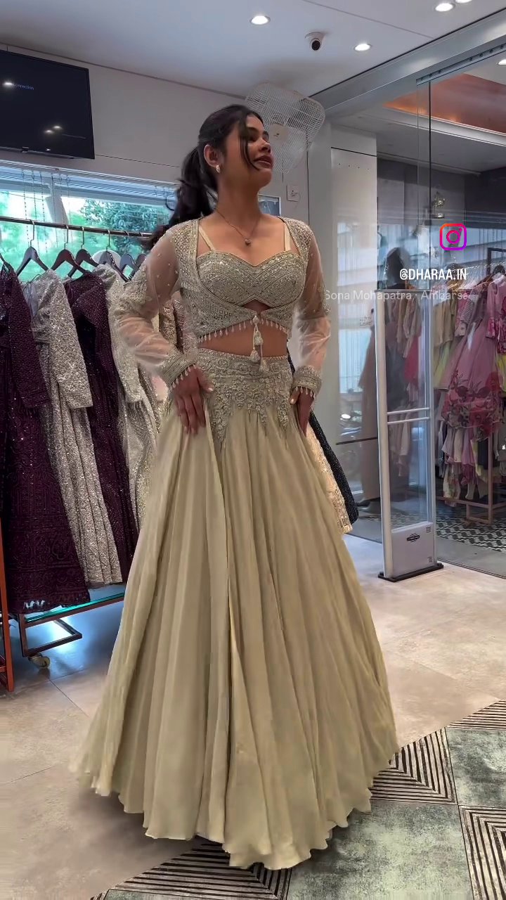 Embroidered Lehenga Jacket Set