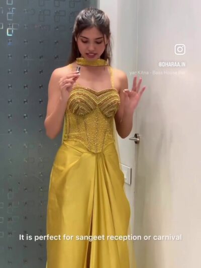 Frame 0 Mustard Embellished