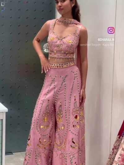 frame_0_Pink_Embellished_Sha Pdp inspired crop top and pants