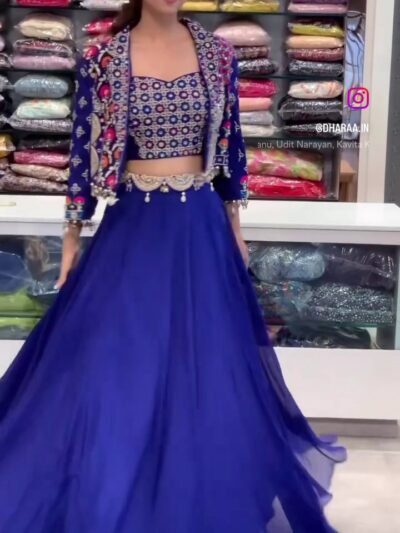 frame_0_Royal_Blue_Embroider-1 Royal Blue Embroidered Lehenga Set