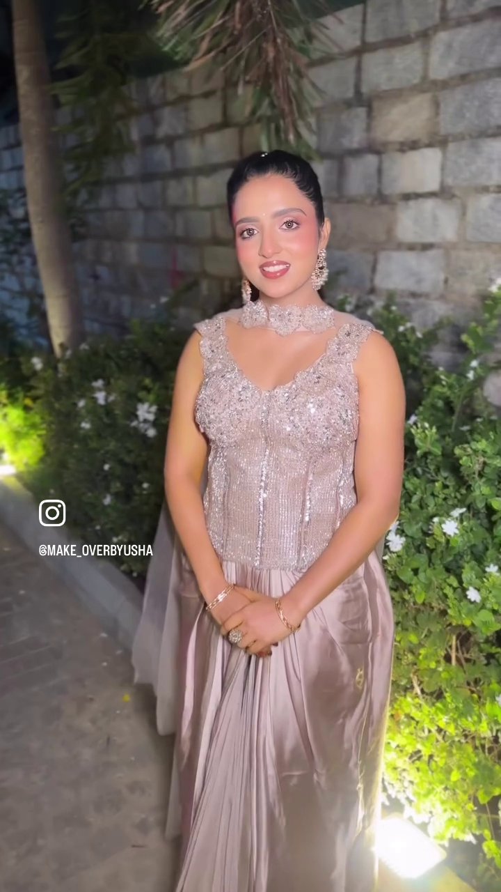 Sequin Embellished Skirt Set