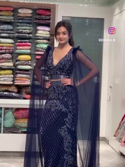 frame_0_Sequined_Cape_Jumpsu Sequined Cape Lehenga