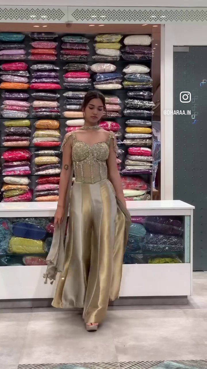 Embellished Corset Palazzo Set - Image 2