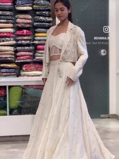 Embellished Crop Top Lehenga