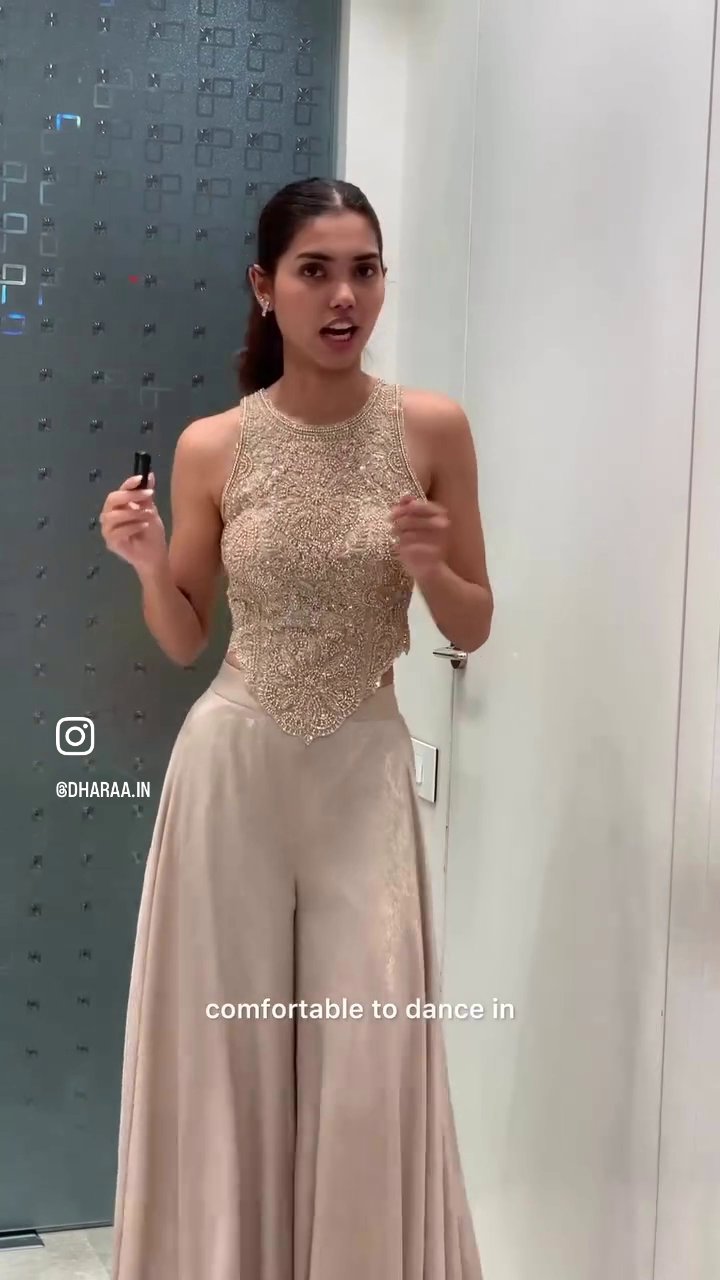 Embellished Top & Palazzo Pants Set - Image 2