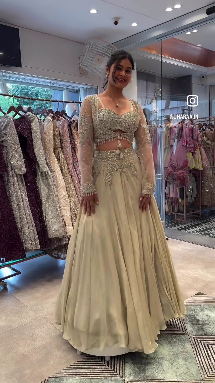 Embroidered Lehenga Jacket Set - Image 2