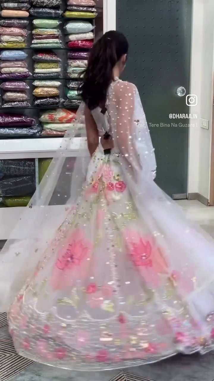 Floral Embellished Lehenga Set - Image 2