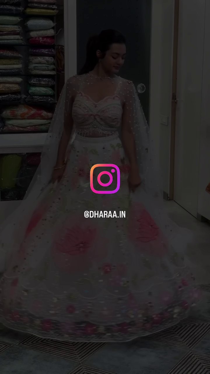 Floral Embellished Lehenga Set - Image 3