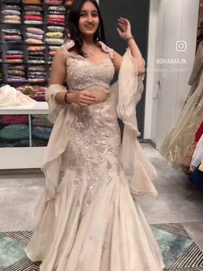 Fish cut butterfly Lehenga